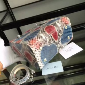 Lady Dior Bag Python leather D1655