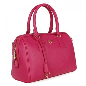 PRADA Saffiano Leather 30cm Two Handle Bag 1845 in Rose