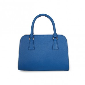 PRADA Saffiano Leather Top Handle Bag 6831 in Light Blue