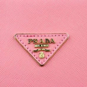 PRADA Saffiano Leather Tote Bag BN2609 in Cherry pink