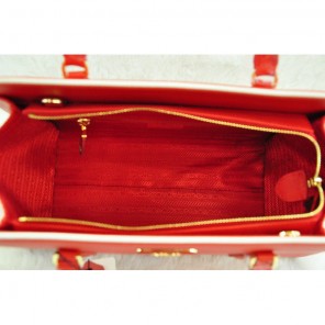 PRADA Saffiano Leather Tote Bag BN2609 in Flame