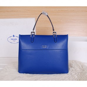 Prada Original Leather Tote Bag BN8905 Blue