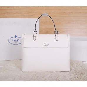 Prada Original Leather Tote Bag BN8905 White