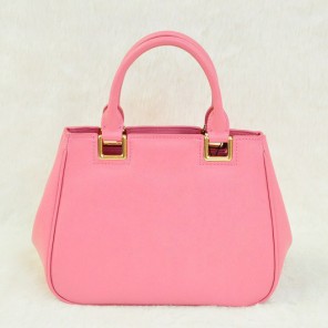Prada Saffiano Calf Leather Tote Bag BN2245 in Cherry pink