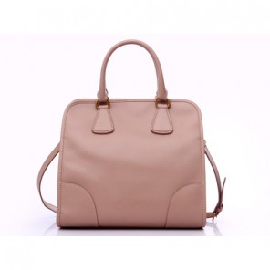 Prada Saffiano Calf Leather Tote Bag BN2254 in Pink