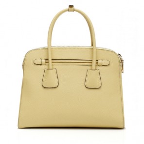 Prada Saffiano Cuir Leather Tote Bag 103358 in Apricot