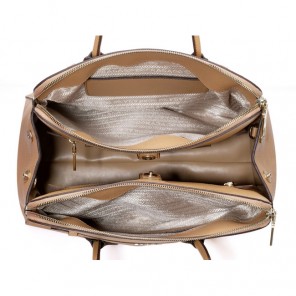 Prada Saffiano Cuir Leather Tote Bag 103359 in Apricot