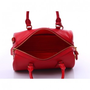 Prada Saffiano Leather Handbag BL0797 in Red