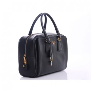 Prada Top Handle BR0804 Handbag in Black