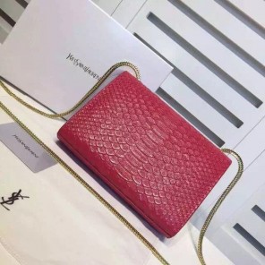 SAINT LAURENT Monogramme Cross-body Shoulder Bag 311217 Red