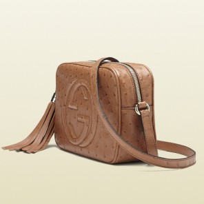 Soho ostrich disco bag