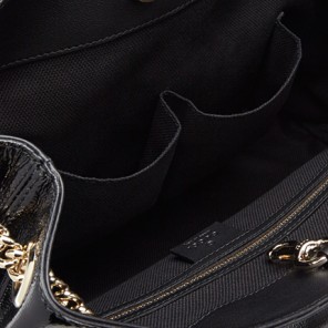 Soho soft patent leather shoulder bag