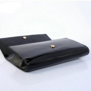Yves Saint Laurent Belle De Jour Patent Leather Wallet 8223 Black