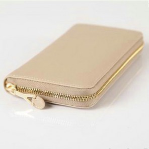 Yves Saint Laurent Zippy Wallet 241153 Apricot