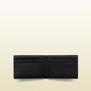 guccissima leather bi-fold wallet 233155 A0V1R 1000