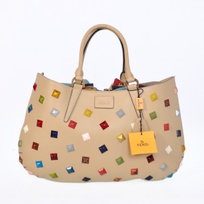 Fendi Borsa Multi-Color Studded Satchel