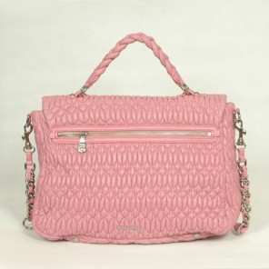 Miu Miu Tote Handbags Quilted Lambskin Leather 8667 Pink