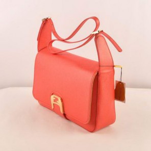 Fendi Chameleon Classic Saffiiano Leather Medium Shoulder Bag 2539 Red