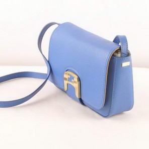 Fendi Chameleon Classic Saffiiano Leather Small Shoulder Bag 2541 Blue