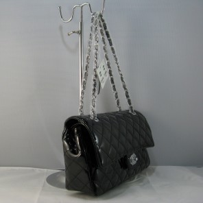 Chanel Black color with Silver chain