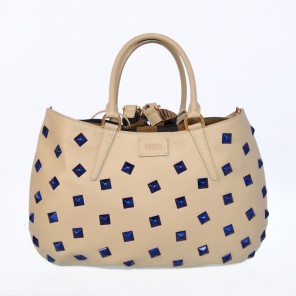 Fendi Borsa Multi-Color Studded Satchel