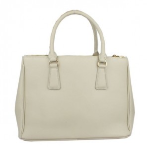 Prada Saffiano Calf Leather Tote Bag 103282 Offwhite
