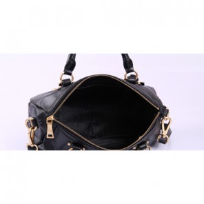 BN2002 Black Oil-wax leather