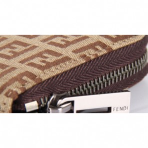 Fendi 8M0024 wallets small F Coffee