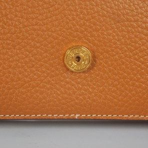 Hermes Liddy Bag clemence leather in Camel with Gold hardware