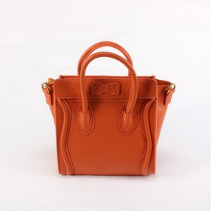 Celine Luggage small Fashion Bag Orange