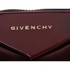 Givenchy Burgundy plain paint Leather bag 9981
