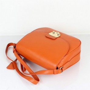 Top Quality Prada Lamsbskin Leather Flap Shoulder Bag YZ8827 Orange