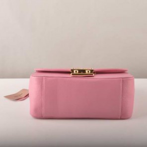 Miu Miu Tote Flap Bags Calf Leather 7428 Pink