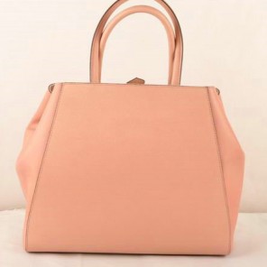 Fendi 2Jours Saffiiano&Ferrari Leather Tote Bag F2552L Pink