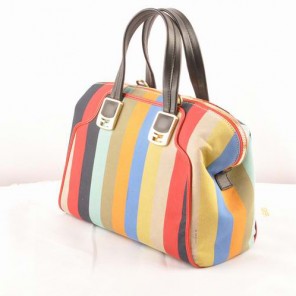 Fendi Fall Winter 2012 Pequin Tote Bag F2545 Black