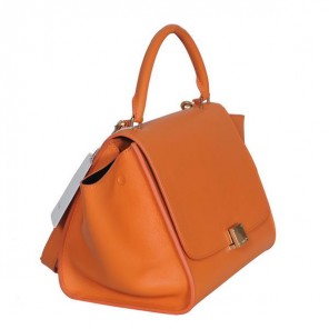 Fashion Celine Trapeze Bags Calf Leather C008 Orange