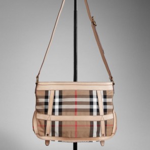 LARGE CHECK CROSSBODY BAG