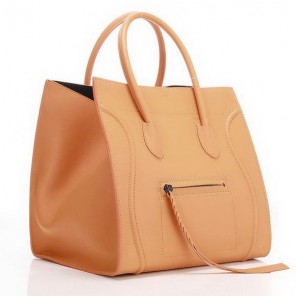 Celine Luggage Phantom Bags in Original Leather Orange