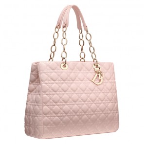 Large powder pink leather 