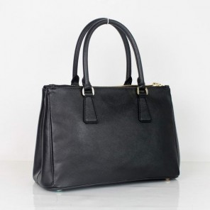 Prada Saffiano Calf Leather Totes BN1801 Black