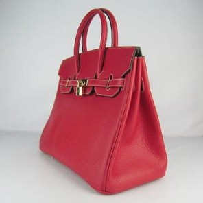 Hermes 35CM Red (gold)