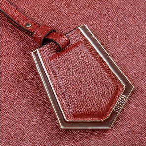 Fendi 2Jours Original Leather Tote Bag F2552M Wine