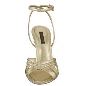 SOFIA SANDAL IN METALLISED LAMB LEATHER