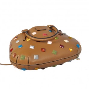 Fendi Borsa Multi-Color Studded Satchel