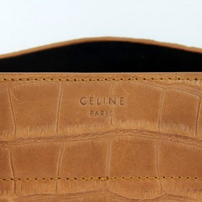 Celine Luggage Phantom Square Bags Crocodile Leather 80078 Camel