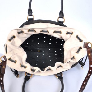 The Fendi Euronext Cross pattern leather satchel