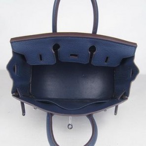 Birkin 25CM Dark Blue (silver)