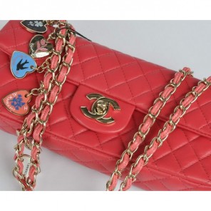 Chanel A48128 Heart Chain Flap Bag Rose