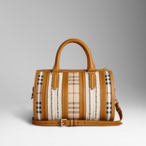 MEDIUM WOVEN ROPE BOWLING BAG