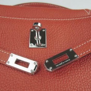 Hermes Kelly 22CM Cattle Neck Stripe Orange